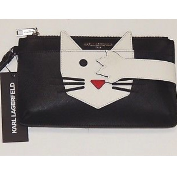 Karl Lagerfeld Bags Paris Cute Choupette Cat Wristlet Poshmark
